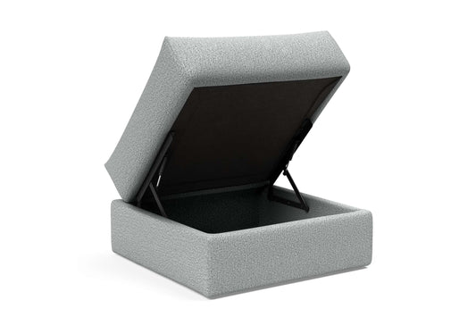 Cornila Ottoman Melange Light Gray
