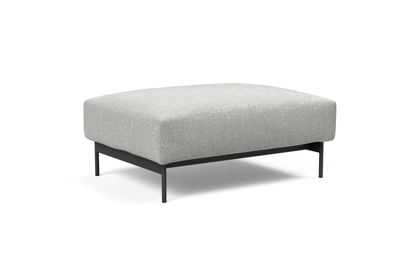 Malloy Ottoman Micro Check Light Gray