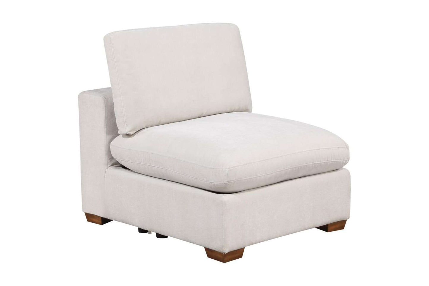 551461 Lakeview Ivory Armless Chair for Modular Sectional Sofa