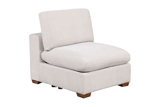 551461 Lakeview Ivory Armless Chair for Modular Sectional Sofa