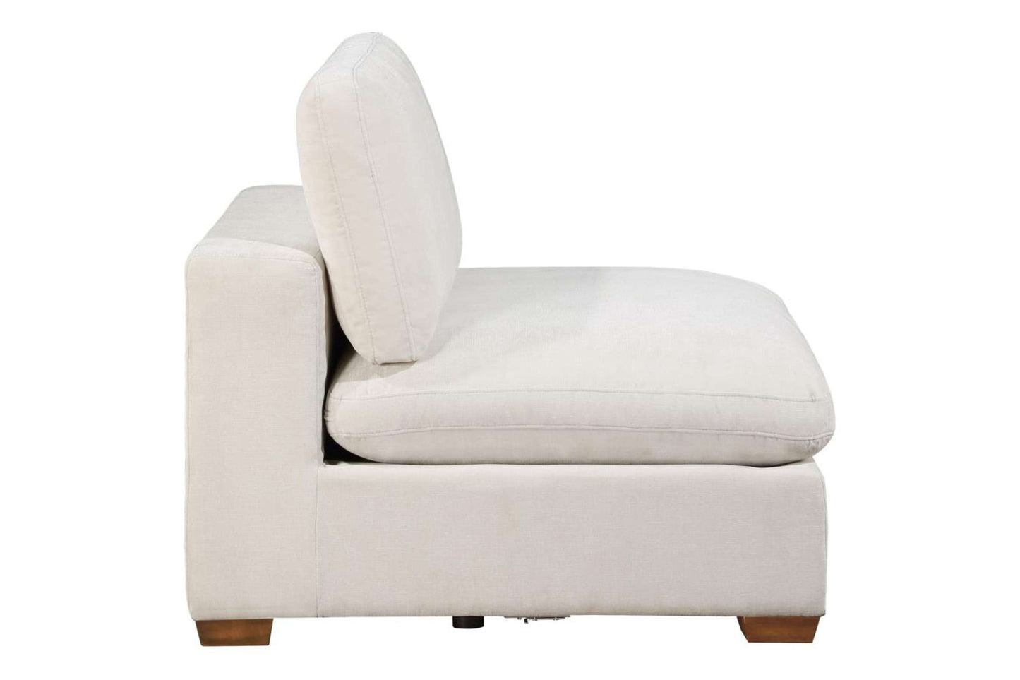 551461 Lakeview Ivory Armless Chair for Modular Sectional Sofa