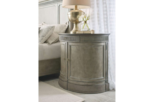 Savona Demilune Bachelor Chest, Versaille Finish with Elm Top