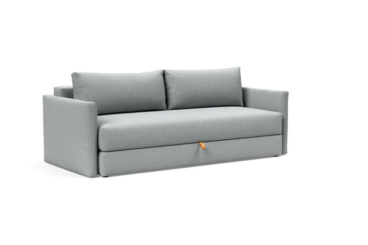 Sleek Sofa Bed (Queen Size) Melange Light Gray