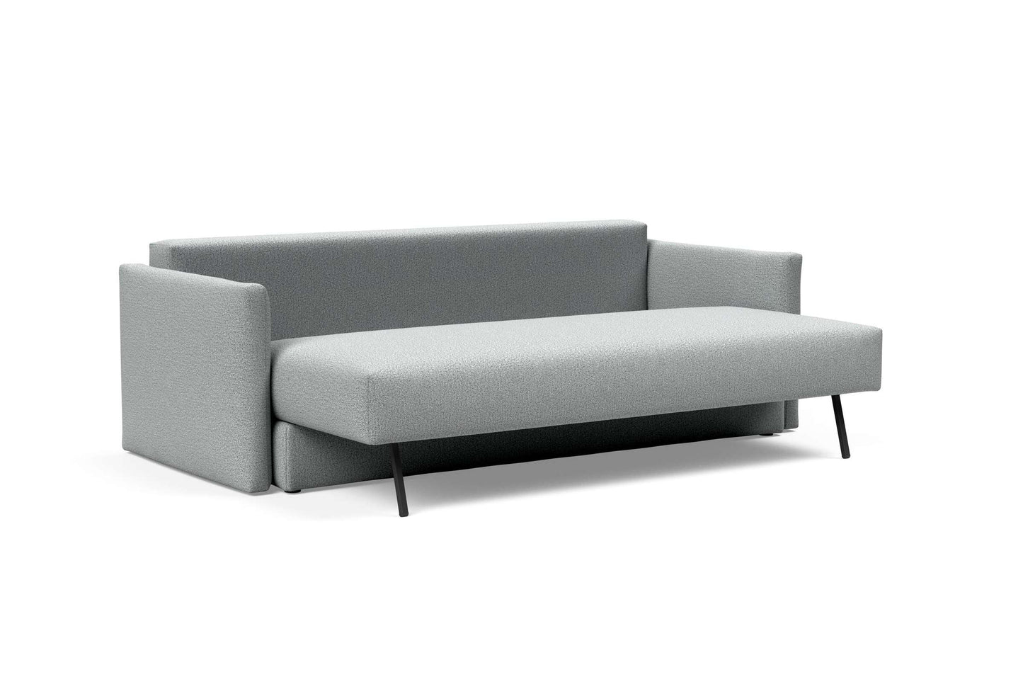 Sleek Sofa Bed (Queen Size) Melange Light Gray