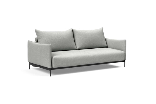 Malloy Sofa Bed (Queen Size) Micro Check Light Gray