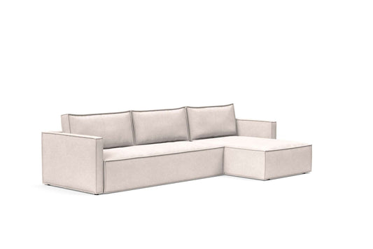 Slim Sofa Bed w/Lounger Adario Basmati
