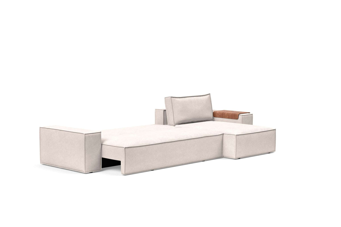 Wide Sofa Bed w/Lounger Adario Basmati