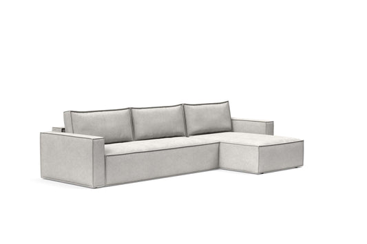 Standard Sofa Bed w/Lounger Adario Fog