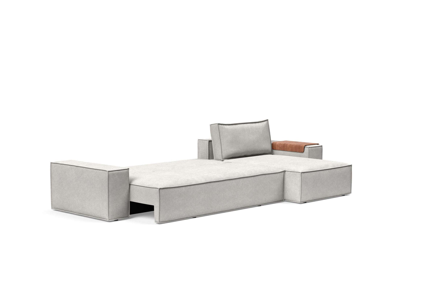 Wide Sofa Bed w/Lounger Adario Fog