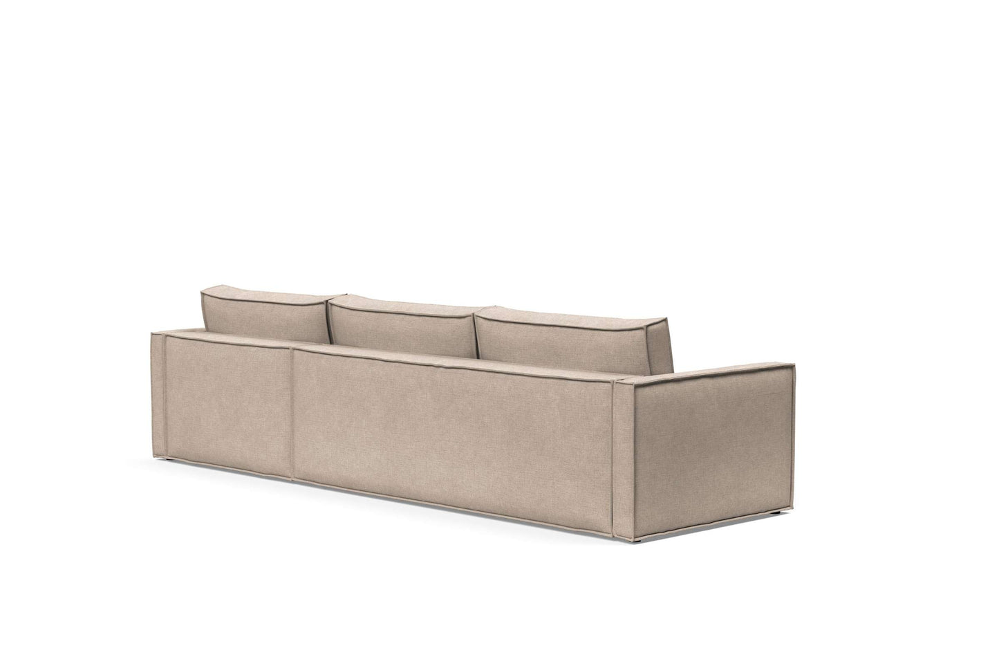 Slim Sofa Bed w/Lounger Adario Taupe