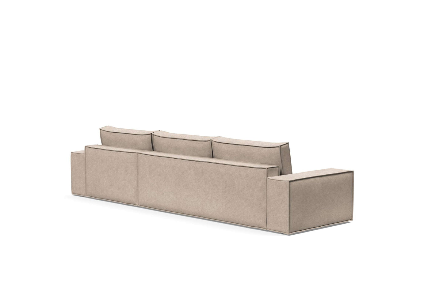 Wide Sofa Bed w/Lounger Adario Taupe