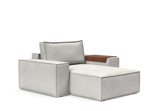 Wide Lounger Chair Adario Fog
