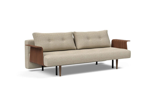 Recast Plus Sofa Bed w/Walnut Arms (Full Size) Halifax Antique