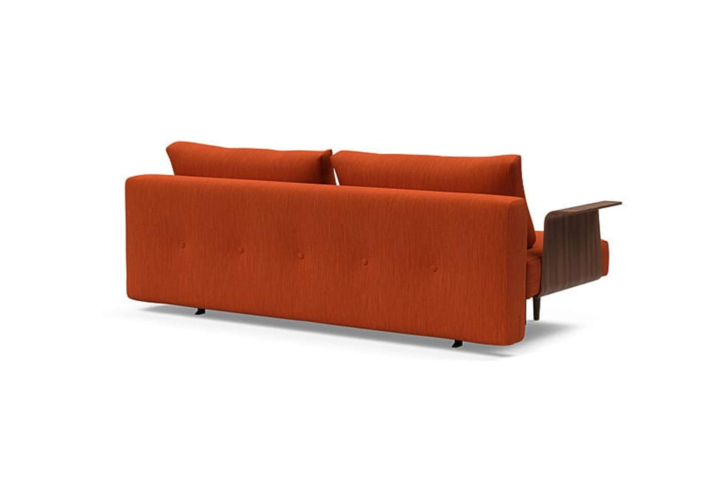 Recast Plus Sofa Bed w/Walnut Arms (Full Size) Elegance Paprika