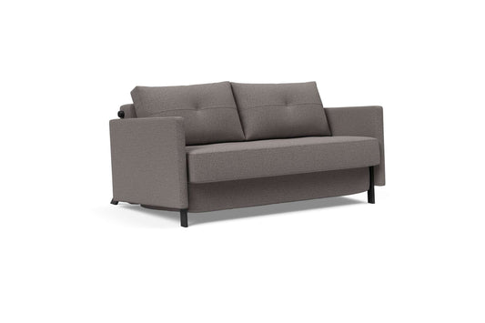 Cubed Deluxe Sofa Bed w/Arms (Full Size) Mixed Dance Gray