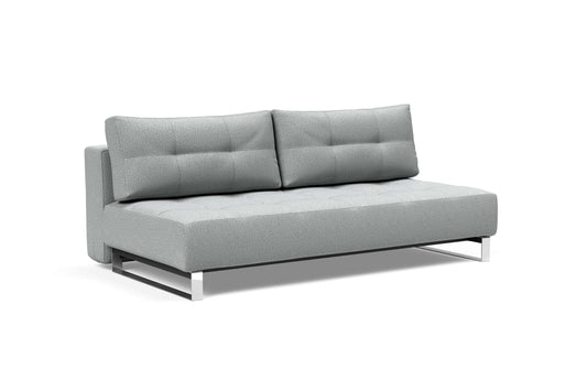 Deluxe Excess Sofa Bed (Queen Size) Melange Light Gray