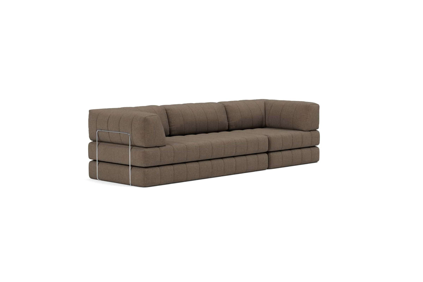 CozyPad Sleeper Sofa Grand with Arms in Esina Cedar Brown