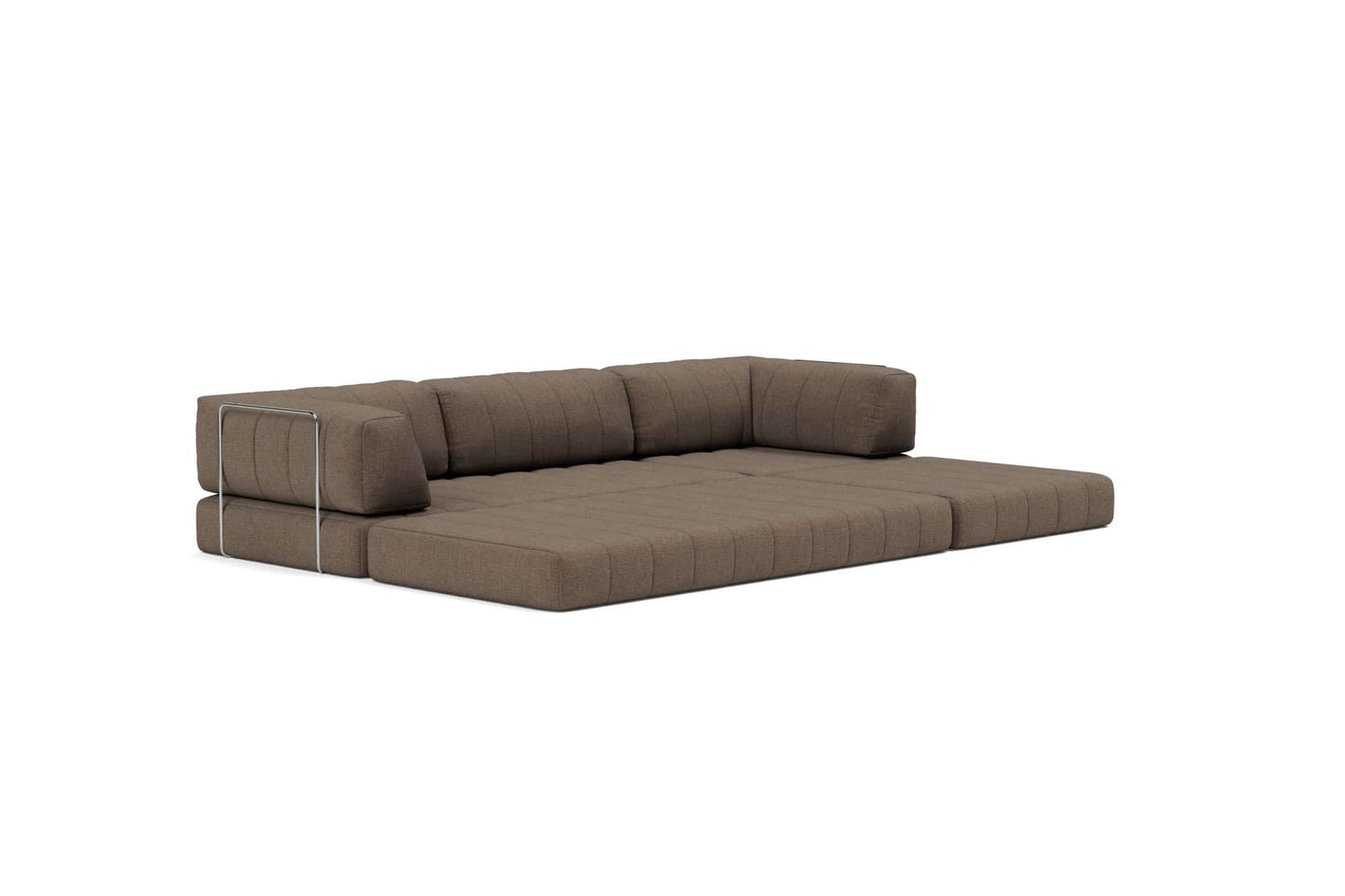 CozyPad Sleeper Sofa Grand with Arms in Esina Cedar Brown