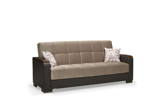 Armada X Sofa Bed in Sand/Dark Brown 309