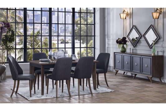 Alegro Buffet Light Walnut Anthracite Dining Furniture