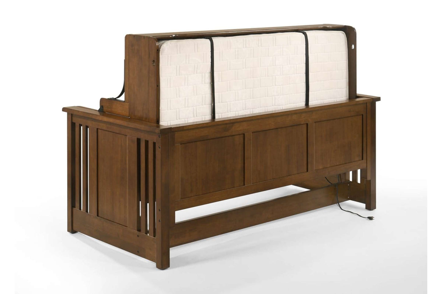 Artisan Black Walnut Twin Desk Murphy Cabinet