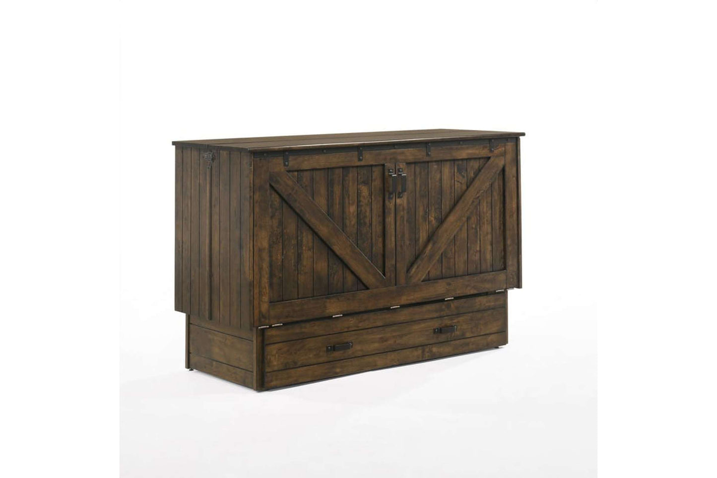 Queen Murphy Cabinet Bed Wildwood Brown