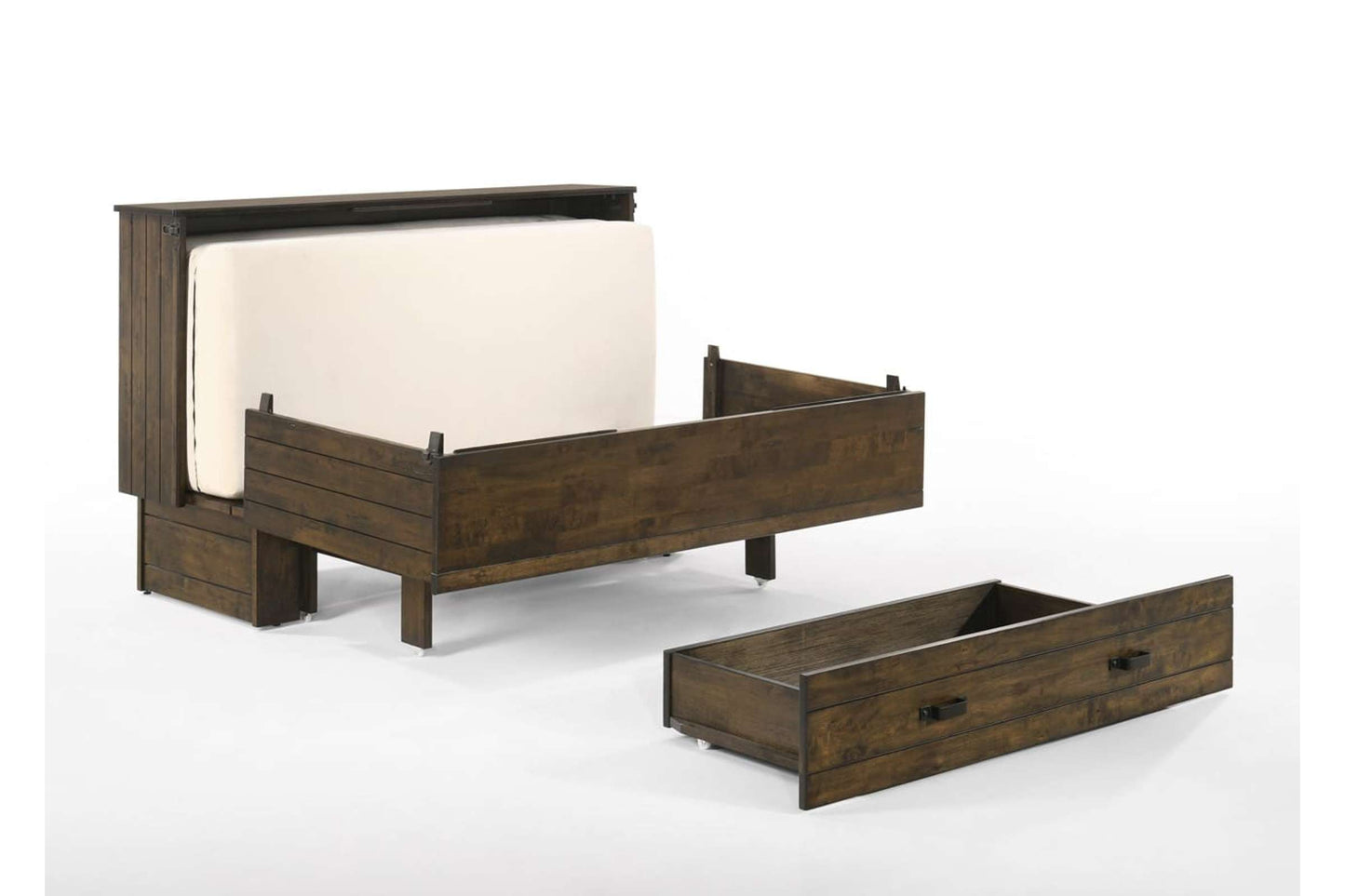 Queen Murphy Cabinet Bed Wildwood Brown