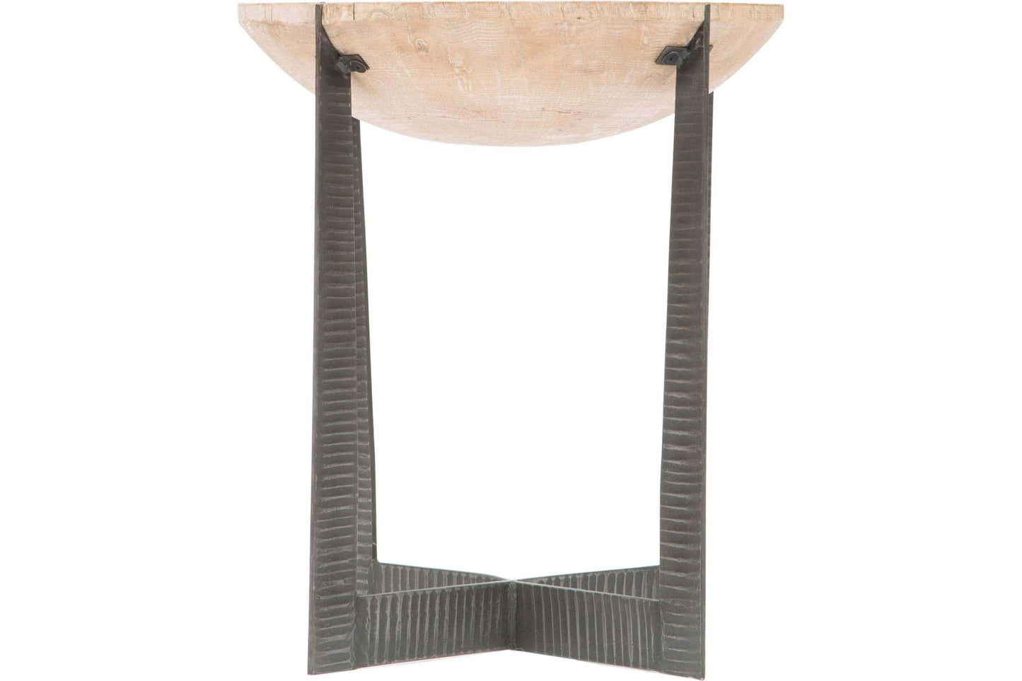 Watson Elm Wood End Table with Iron Frame