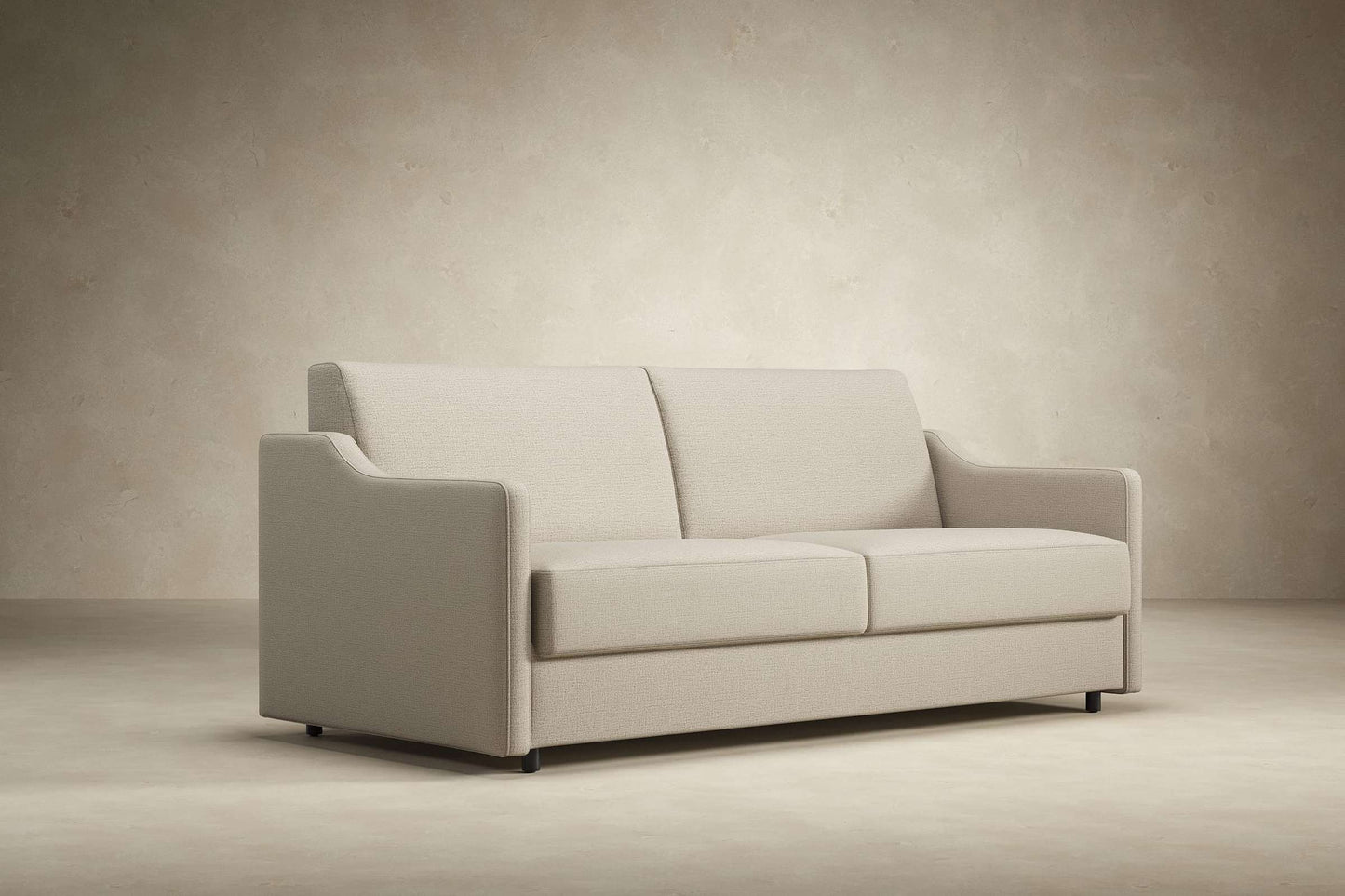 Carnell Sofa Bed w/Slope Arms (Queen Size) Adario Taupe