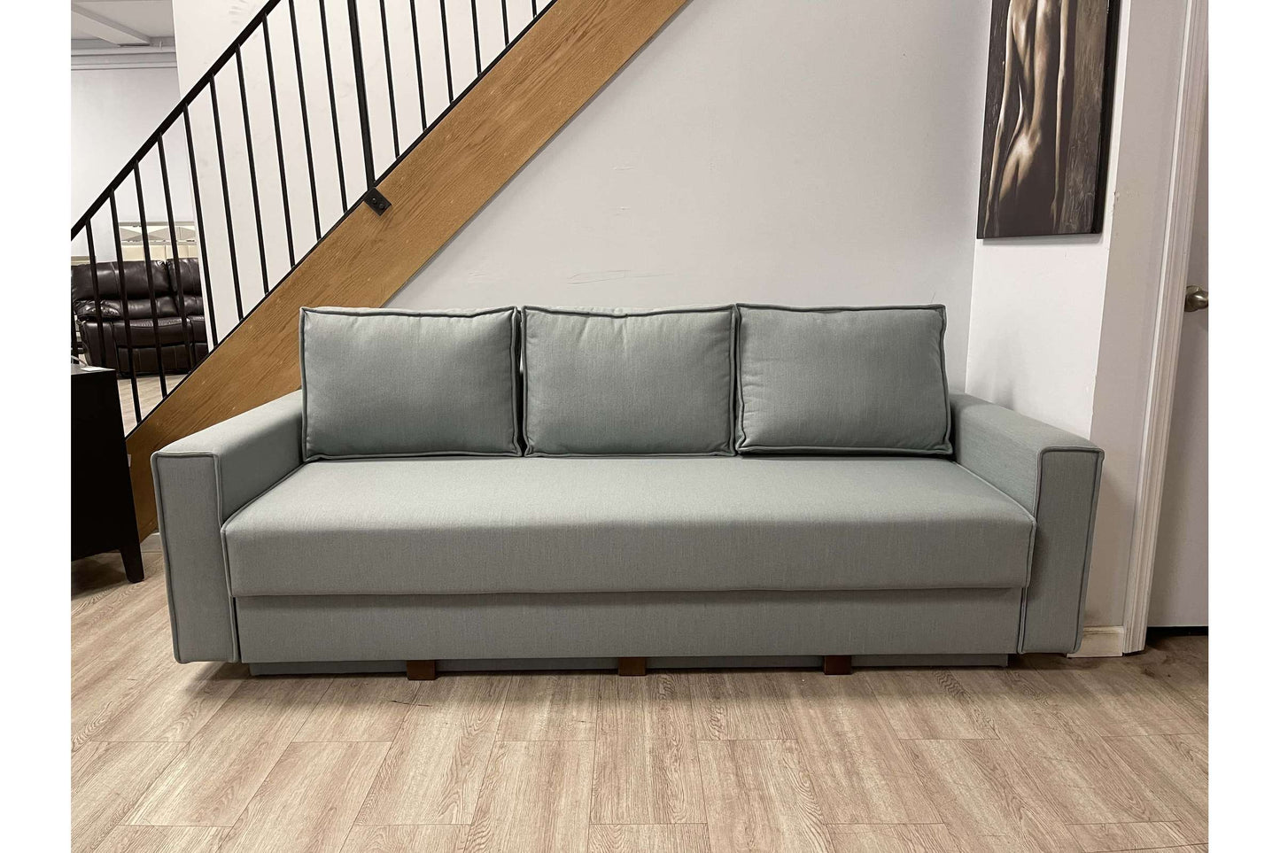 Country Modern Sofa Bed Sleeper (Queen Size) Perfect Dark Gray