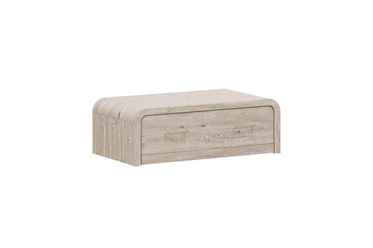 Juna Twin Convertible Coffee Table to Cabinet Bed in Gray