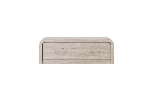 Juna Twin Convertible Coffee Table to Cabinet Bed in Gray