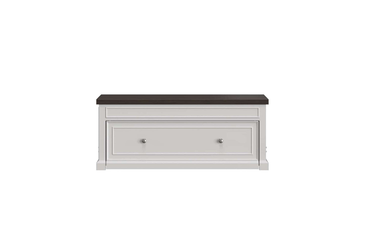 Soren Twin Lift Top Coffee Table with Convertible Bed Functionality in White and Brown