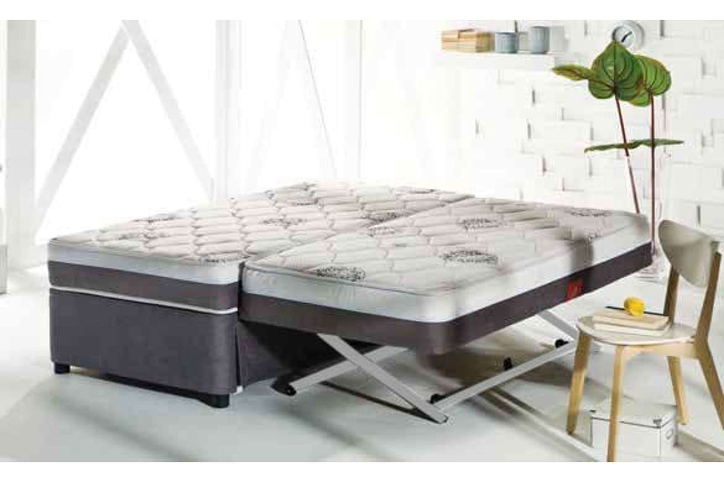 Four Seasons High Rise Twin Bed with Extra Mattress