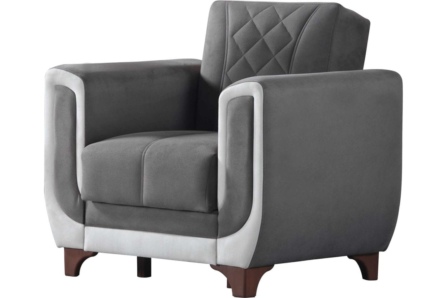 Berre Gray Living Room Armchair by Furnia Furniture