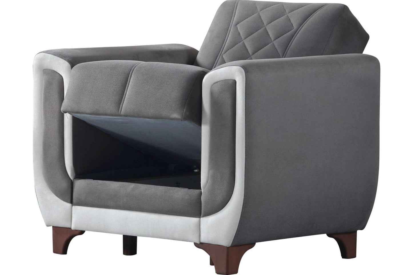 Berre Gray Living Room Armchair by Furnia Furniture
