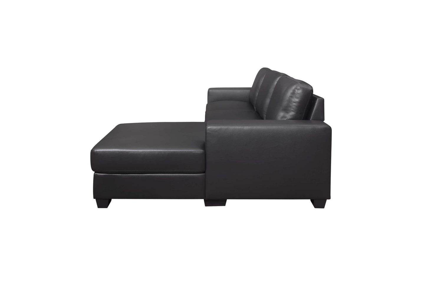 U821 Dark Grey PVC Sectional Sofa by Global Furniture