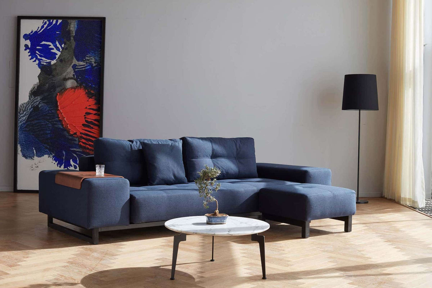 Grand Deluxe Excess Sofa Bed (Queen Size) Mixed Dance Blue