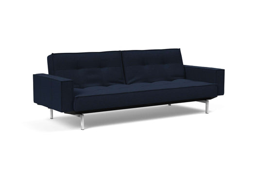 Splitback Sofa Bed w/Arms Mixed Dance Blue