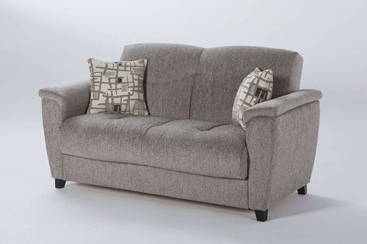 Aspen Aristo Light Brown Loveseat by Bellona - Convertible Sofa Bed