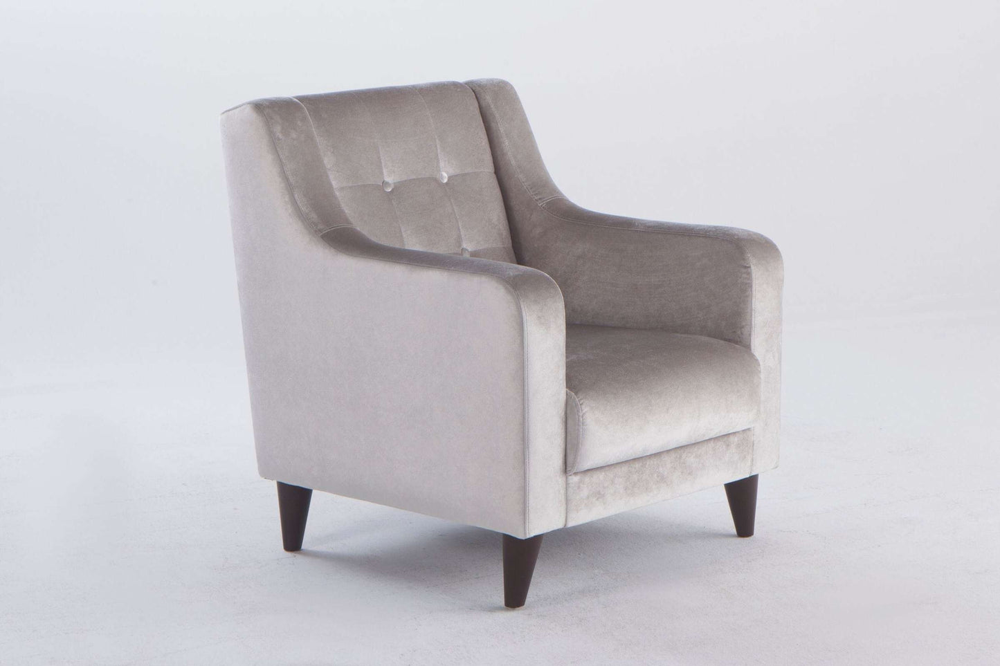 Blair Deha Silver Fabric Chair by Bellona - Contemporary Living Room Furniture