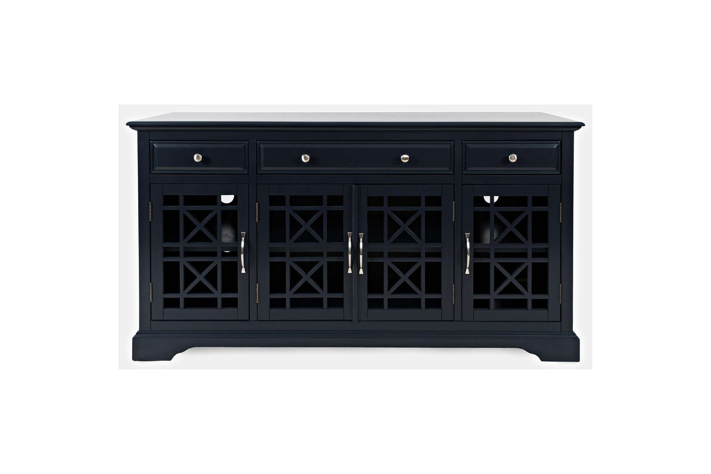 60 Inch Navy Blue Craftsman Media Unit