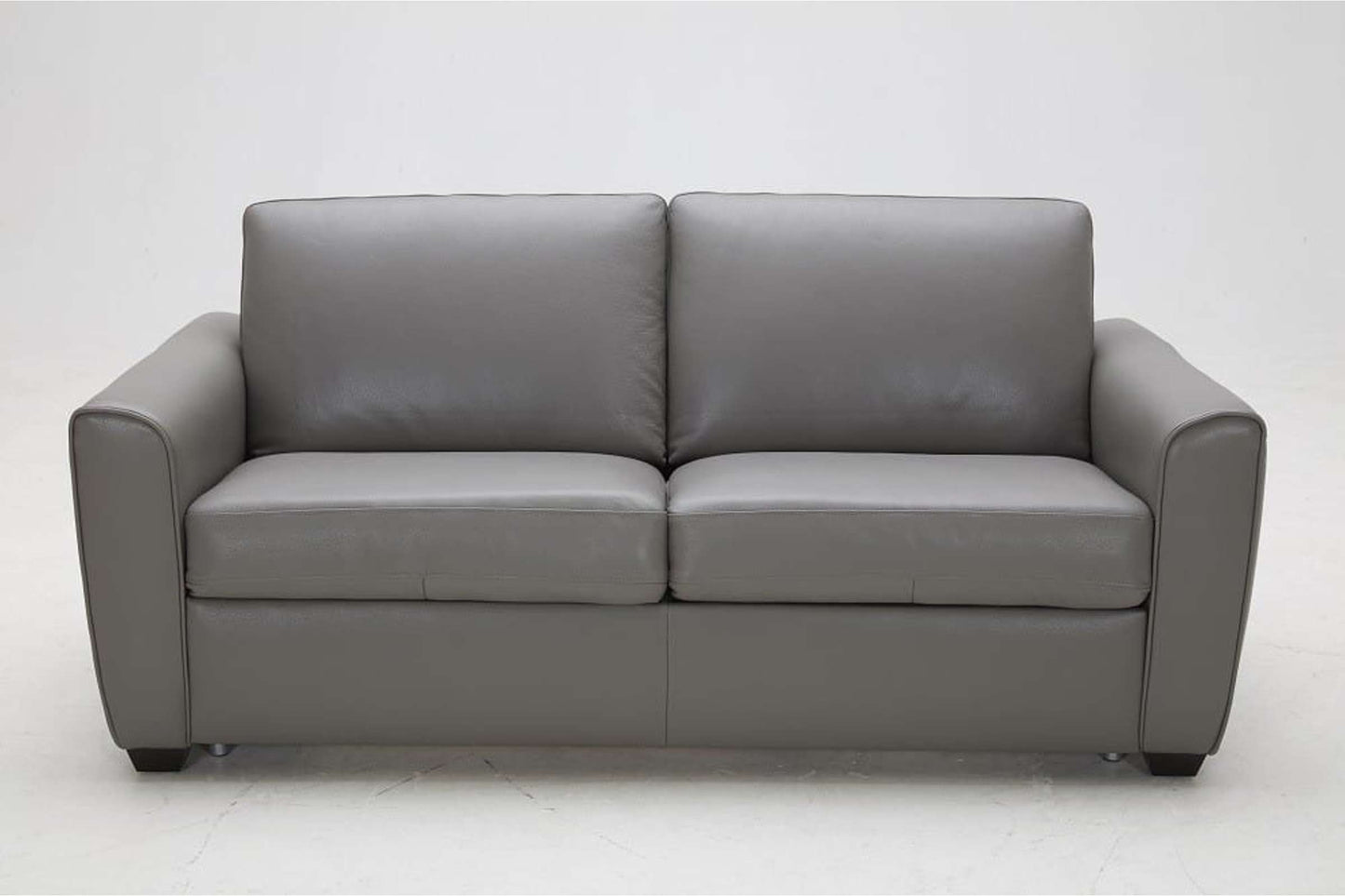 Premium Leather Gray Sofa Sleeper