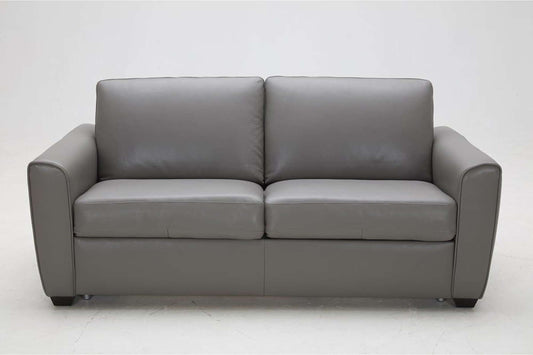 Premium Leather Gray Sofa Sleeper