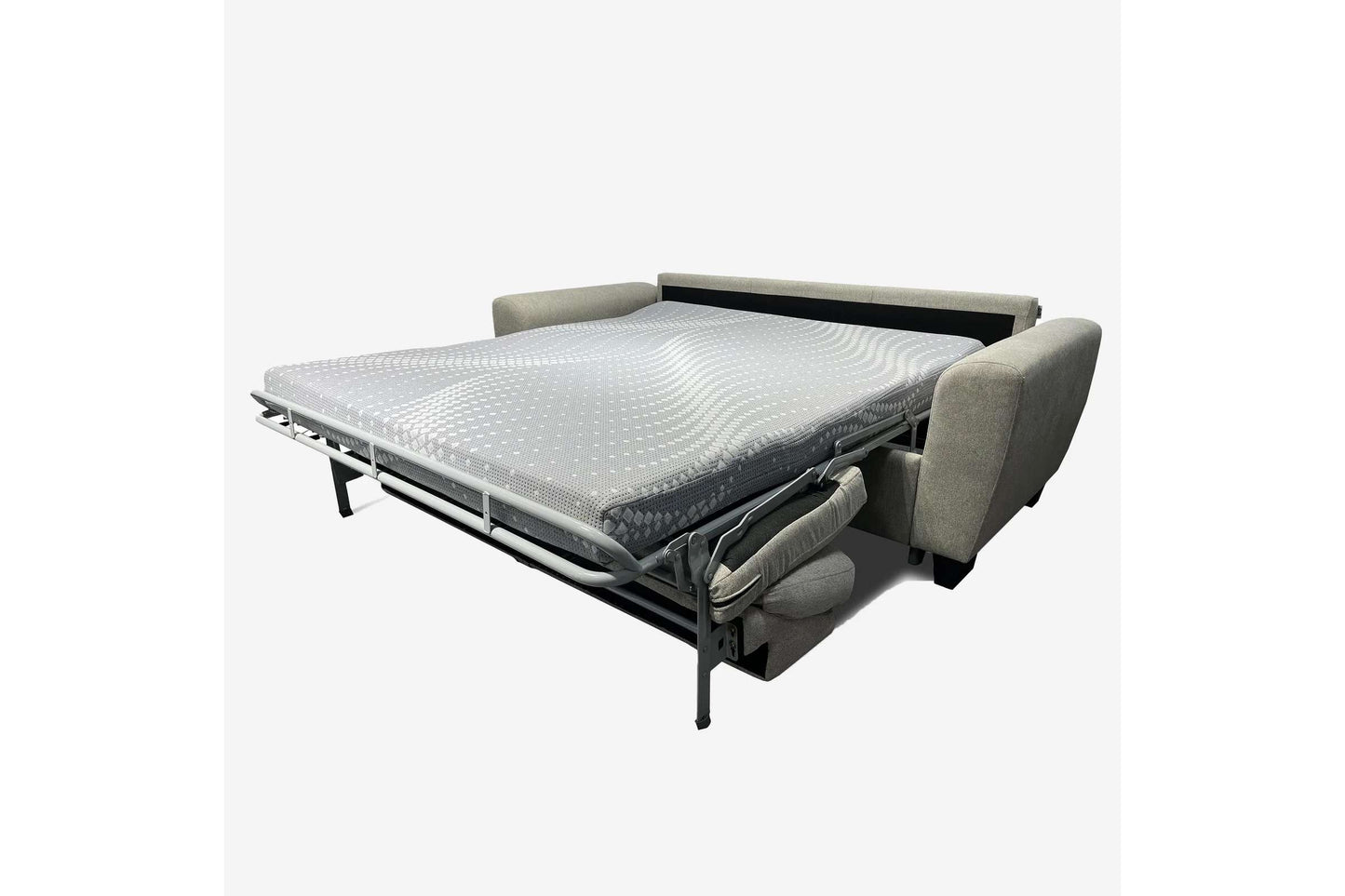 Sealy Kevin Queen Sofa Bed with 5" Sealy Posturepedic Mattress - Laurent Smoke
