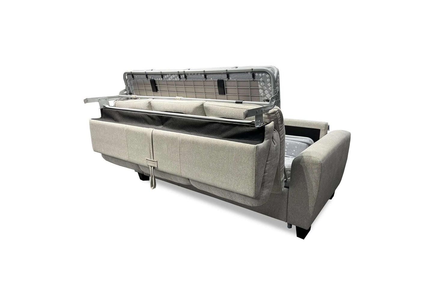 Kevin Queen Sofa Bed in Romulus Charcoal - Comfortable and Stylish Sealy Sofa Sleeper