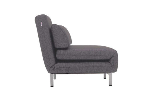 Convertible Fabric Chair Bed in Red