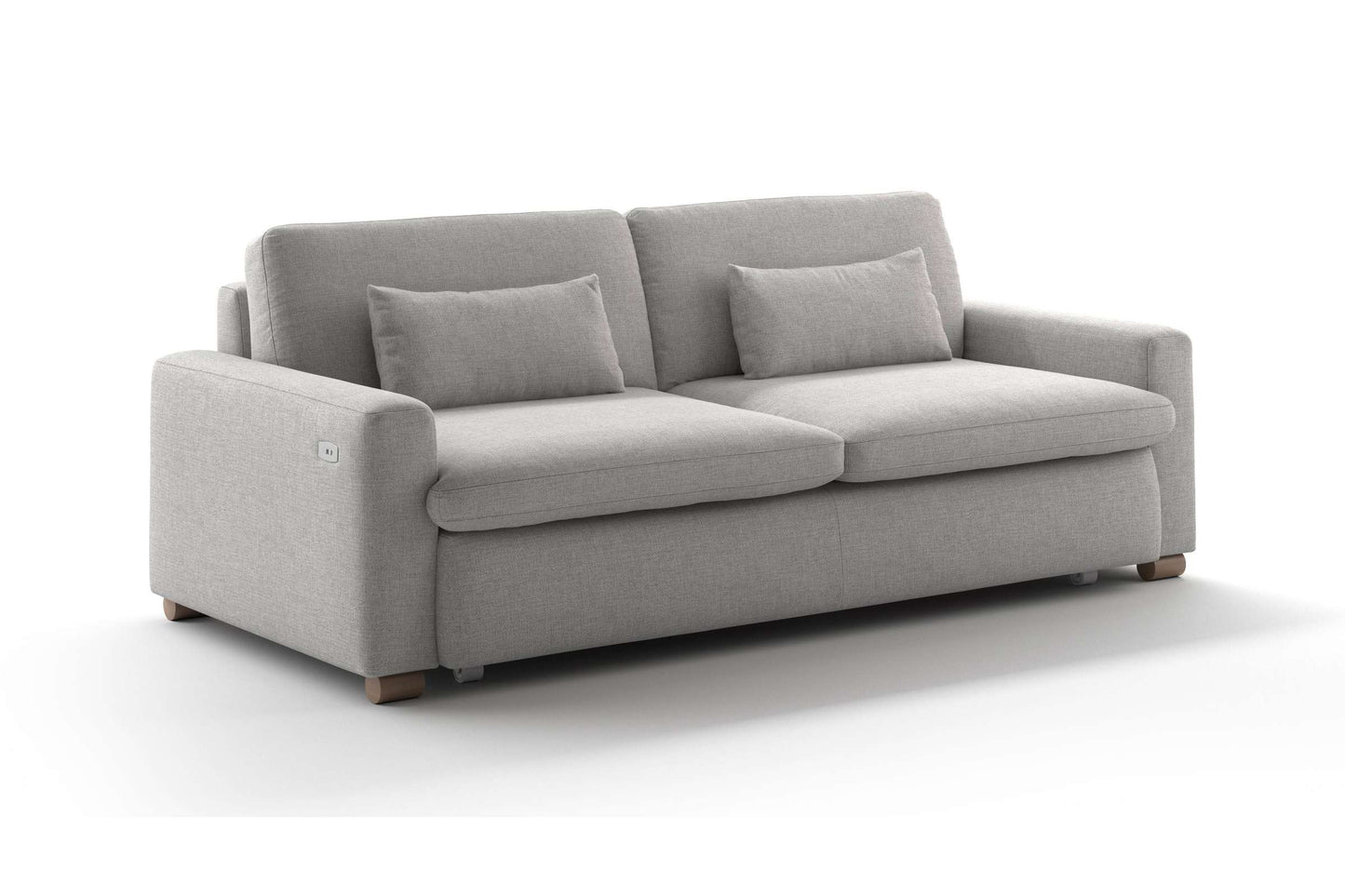 Full Sofa Power Sleeper - Oasis 15 - Walnut Leg
