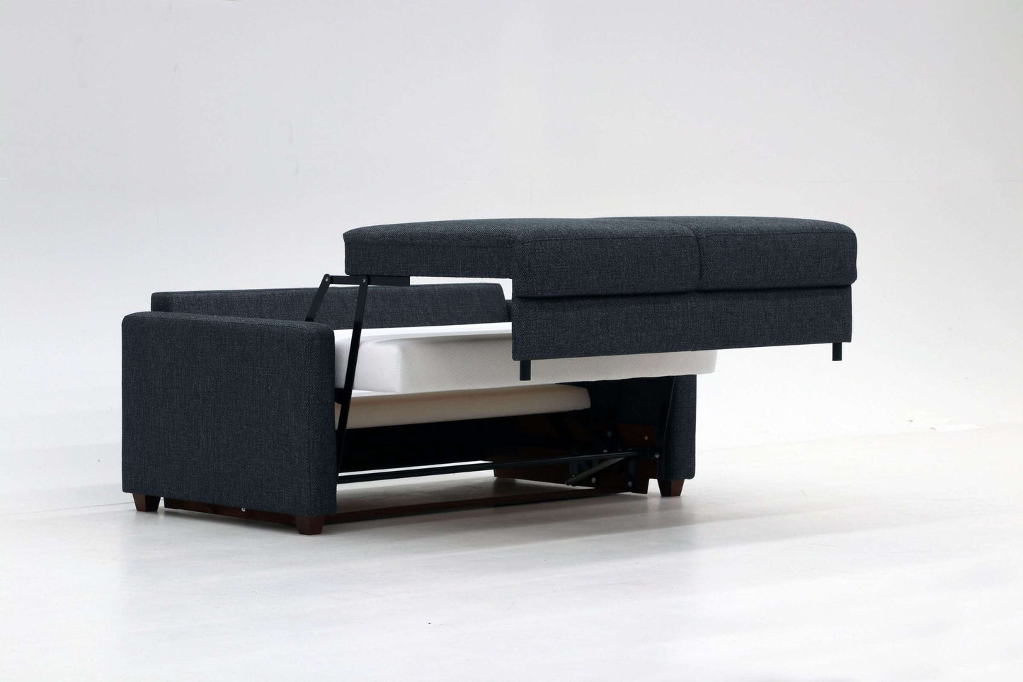 Split Sofa Bed Full XL Sleeper Gray