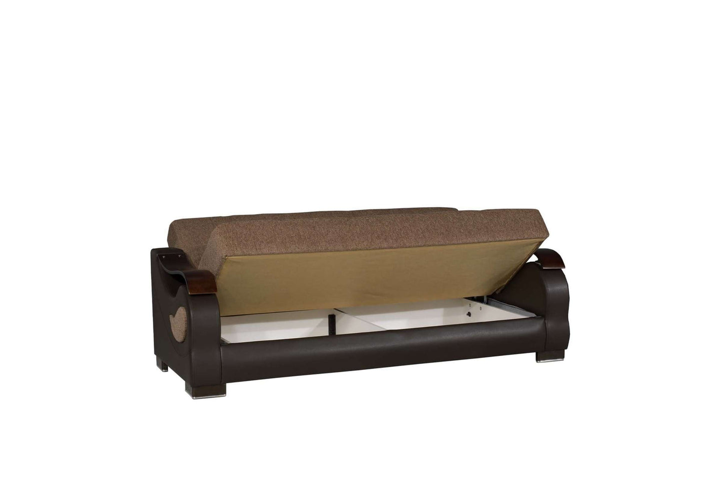 Brown Chenille Sofa Bed